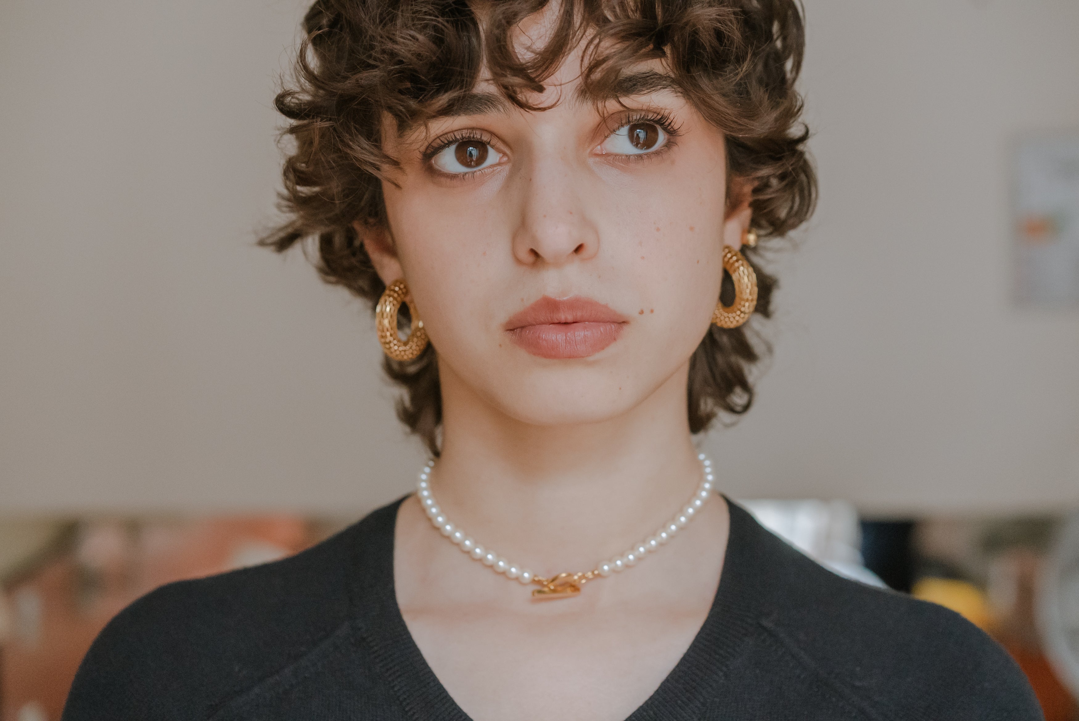 世界に1つのみベアーガールネックレスPARIS Iris – Câline Paris